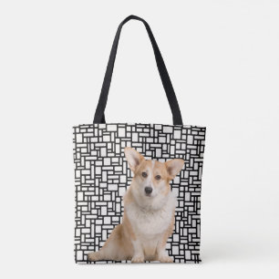Bolsa Tote Corgi Abstrato