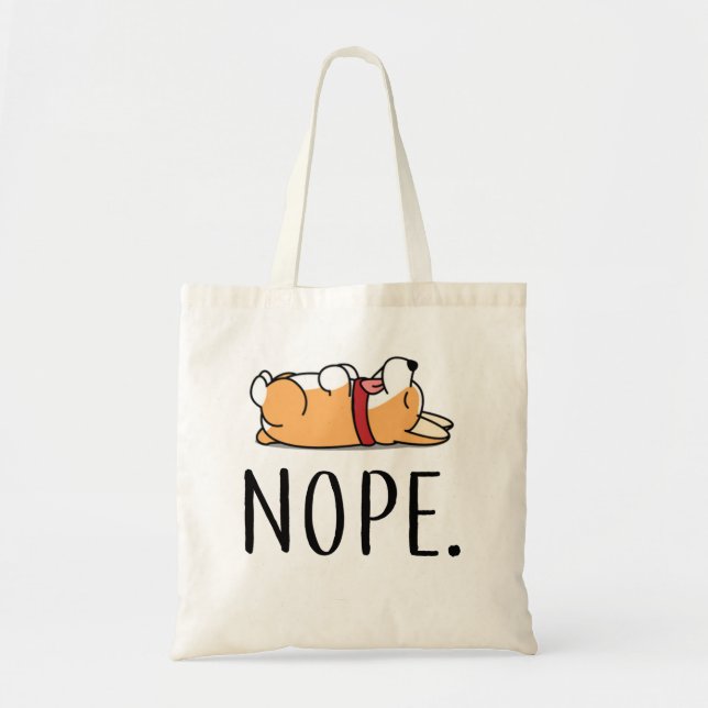 Bolsa Tote Corgi de Nope (Frente)