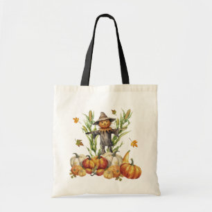 Bolsa Tote Corn Maze Fall Scarecrow Pumpkins