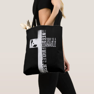 Bolsa Tote Cornhole Bag Player Champ Cross Faith Jesus