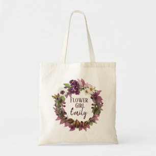 Bolsa Tote Coroa de casamento de outono Flor Menina ID465