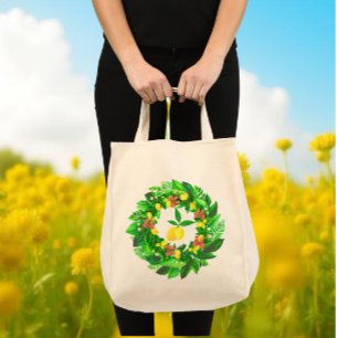 Bolsa Tote Coroa de Limão Amarelo