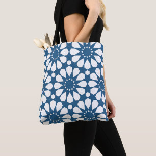 Bolsa Tote Coroa Design Colorida Turca sem Costura