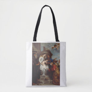 Bolsa Tote Coroação de Santa Rosália por Anthony van Dyck