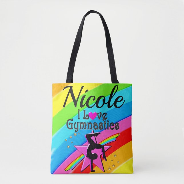 BOLSA TOTE COROSO EU AMO GINÁSTICA PERSONALIZADA DESIGN (Frente)