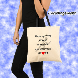 Bolsa Tote Corra com sua motivação cardíaca