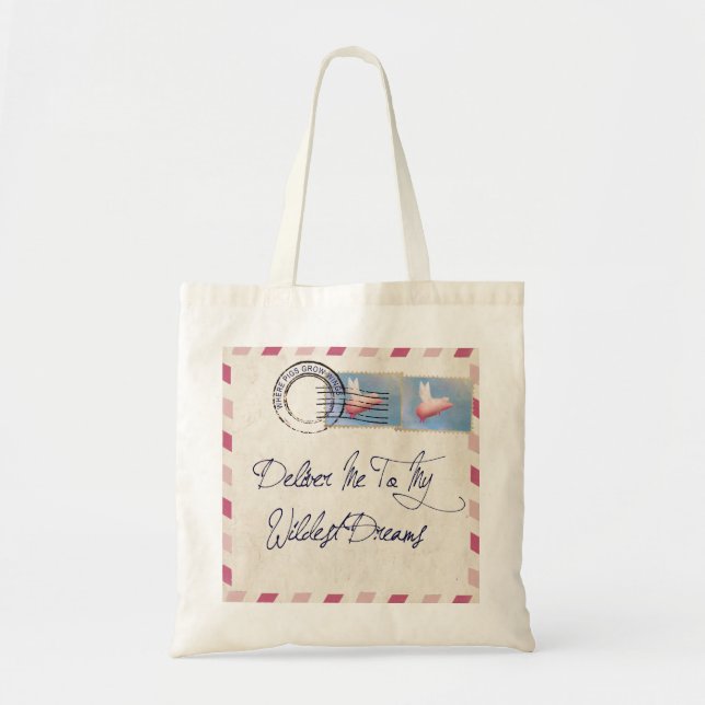 Bolsa Tote Correio aéreo voador (Frente)