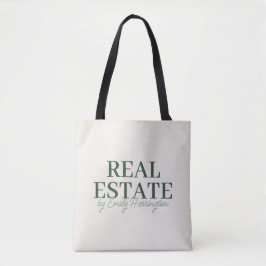 Bolsa Tote Corretor de Imóveis Verde Moderno