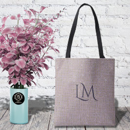 Bolsa Tote Corretor Imobiliário Bege Monograma Minimalista