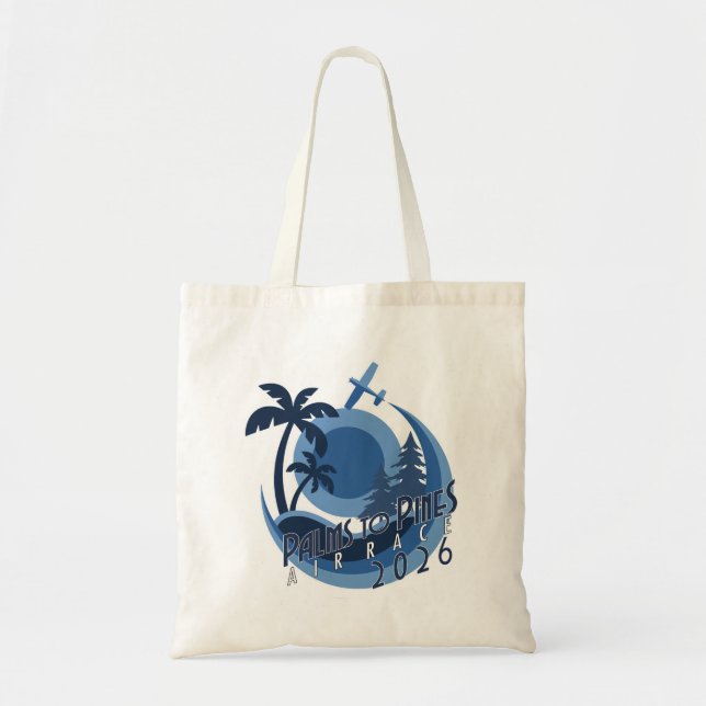 Bolsa Tote Corrida Aérea Palms To Pines 2026 (Frente)