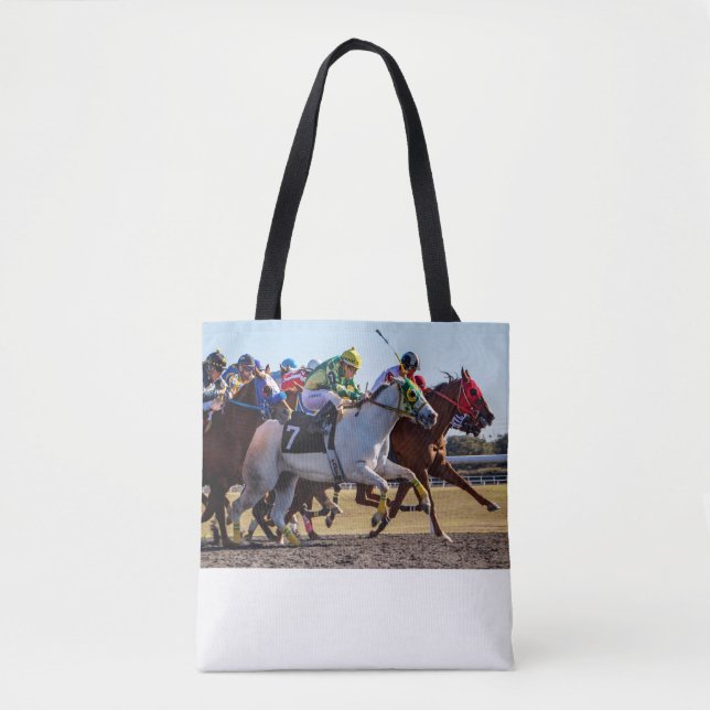 Bolsa Tote Corrida de cavalos (Frente)