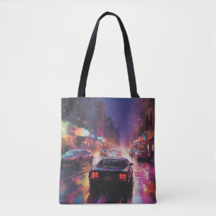 Bolsa Tote Corrida dinâmica de paisagem urbana