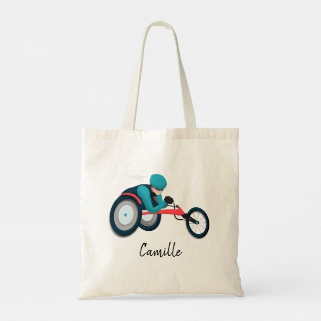 Bolsa Tote Corrida em cadeira de rodas (Verso)