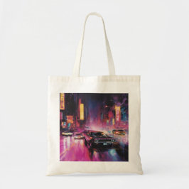 Bolsa Tote Corrida noturna em Vibrant City