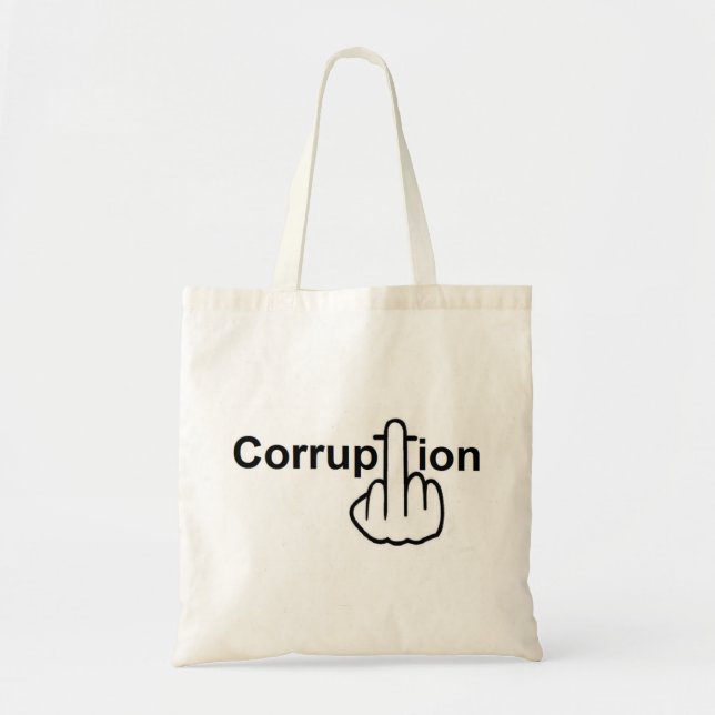 Bolsa Tote Corrupção de Saco Suja (Frente)