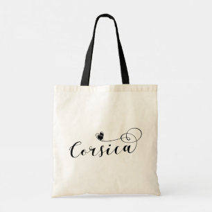 Bolsa Tote Corsica Flag Heart, Córsega, França Tote Bag