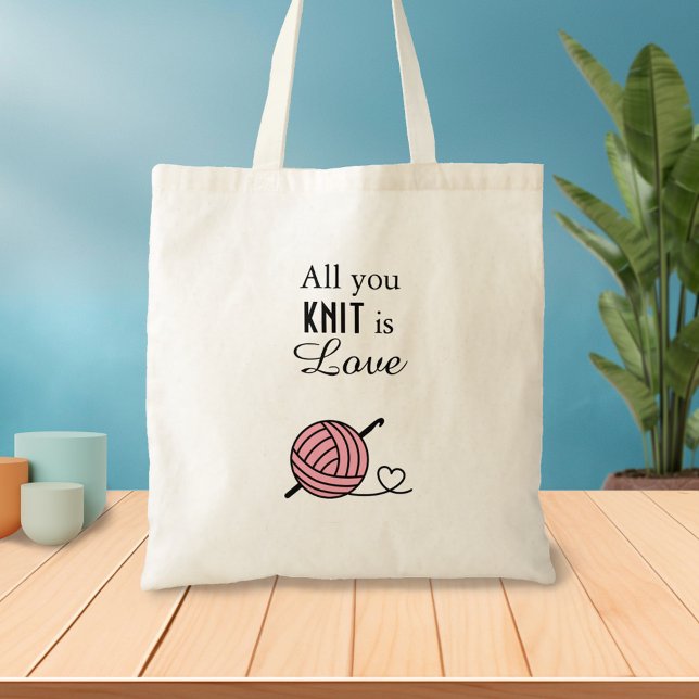 Bolsa Tote Cortando Fios Crocheting - Tudo que você sabe é am (Criador carregado)