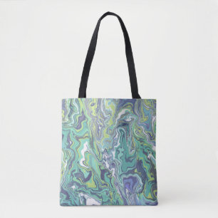 Bolsa Tote Corte de Padrão de Textura Marble