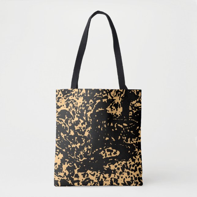 Bolsa Tote Corte de textura em mármore (Frente)