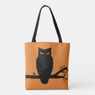 Bolsa Tote Coruja assustador do Dia das Bruxas