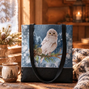 Bolsa Tote Coruja Branca