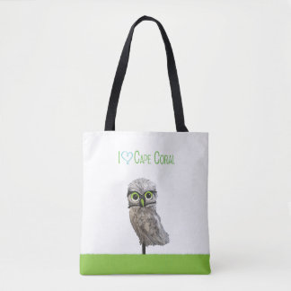 Bolsa Tote Coruja Burrowing coral do cabo