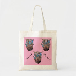 Bolsa Tote Coruja Colorida