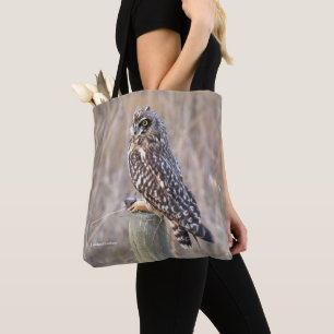 Bolsa Tote Coruja Curto-Orelhuda com ratazana