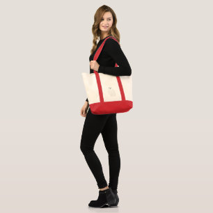 Bolsa Tote Coruja da neve com glamour moderno