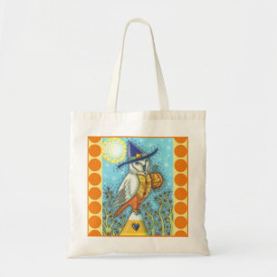 BOLSA TOTE CORUJA DE CELEIRO, PÁSSARO DA ARTE POPULAR DO DIA