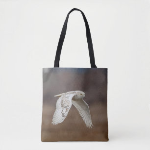 Bolsa Tote Coruja de neve em voo