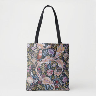 Bolsa Tote Coruja e Flores, William Morris