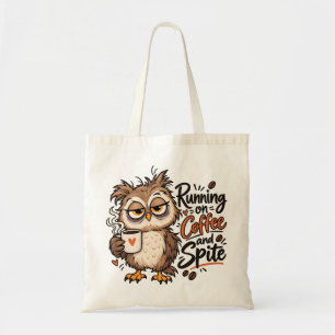 Bolsa Tote Coruja Engraçada que Funciona à Café e Rancor