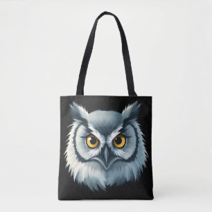Bolsa Tote Coruja Fluffy com Olhos Expressivos