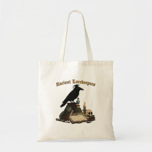 Bolsa Tote Coruja Guardiã da Lore Antiga Dark Academia Góti