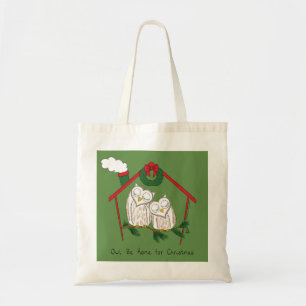 Bolsa Tote Coruja Natal Cute Kids