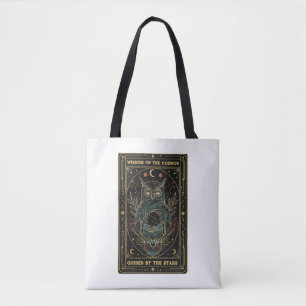 Bolsa Tote Coruja Oráculo Cósmica • Celestial Mística