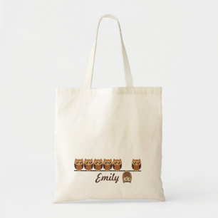 Bolsa Tote Coruja personalizada para crianças
