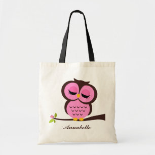 Bolsa Tote Coruja Rosa