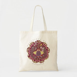 Bolsa Tote Coruja Vinho Vermelho