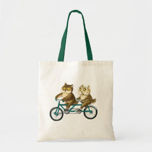 Bolsa Tote Corujas da bicicleta