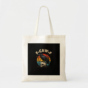 Bolsa Tote Corvo Antigo F-Caw-F Corvo Pássaro Humor Meme Engr