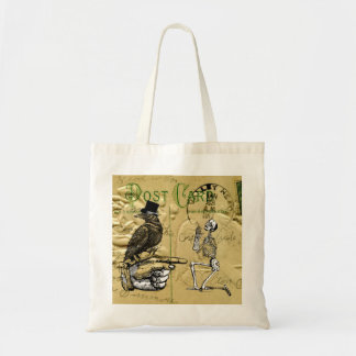 Bolsa Tote Corvo e esqueleto