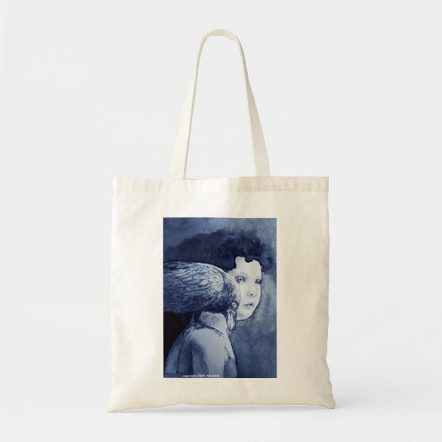 Bolsa Tote Corvo em meu ombro (Frente)