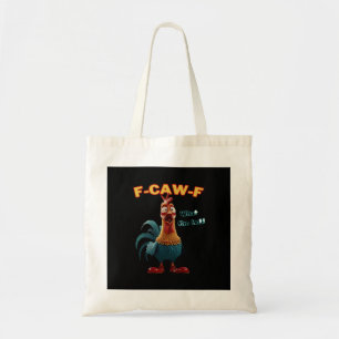 Bolsa Tote Corvo Engraçado F-Caw-F Humor Gótico