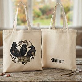 Bolsa Tote Corvo Engraçado Só Está Aqui Pelo Doce