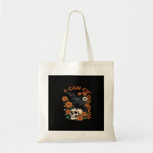 Bolsa Tote Corvo F-Caw-F Engraçado Halloween Gótico Criativo