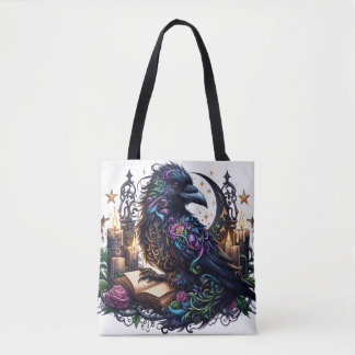 Bolsa Tote Corvo Mágico Bibliófilo
