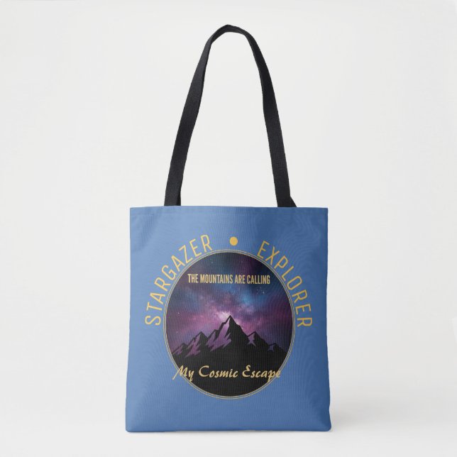 Bolsa Tote Cosmic Mountain Calling (Frente)