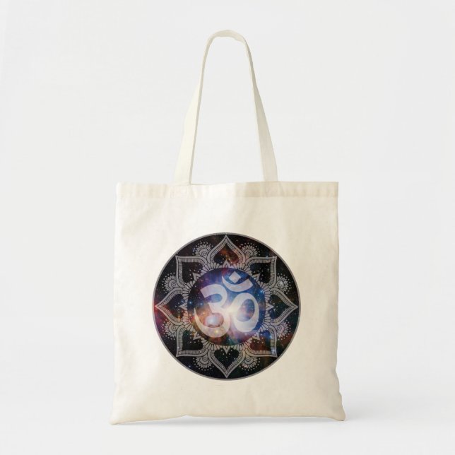 Bolsa Tote Cosmic Om Mandala (Frente)